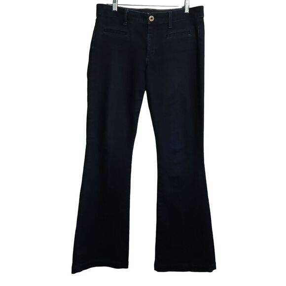 Banana Republic Women 30 Flare Jeans Dark Wash Denim - Picture 1 of 12